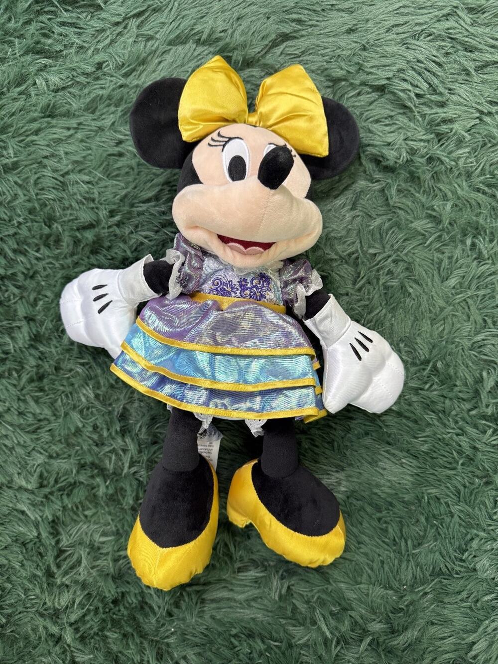 Disney Parks Minnie Mouse Plush 50th Anniversary Walt Disney World 15" Stuffed